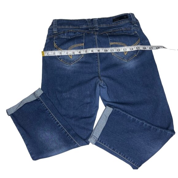 WannaBettaButt?‎ Womens Jeans Size 11 Dark Wash Denim Slimming Fit Stretch Pants - Picture 9 of 10